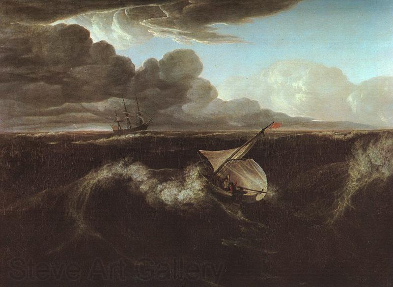 Washington Allston Storm Rising at Sea Norge oil painting art